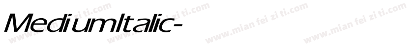 Medium Italic字体转换